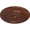 Ekena Millwork Christopher Ceiling Medallion, Hand-Painted Copper Penny, 26 5/8"OD x 2 1/4"P CM26CSCPS - alternate 2